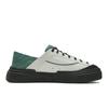 FILA MILANO Breathable Lightweight Low top Canvas Shoes Women's Light Gray Yellow/Persian Green F12W622309FBG