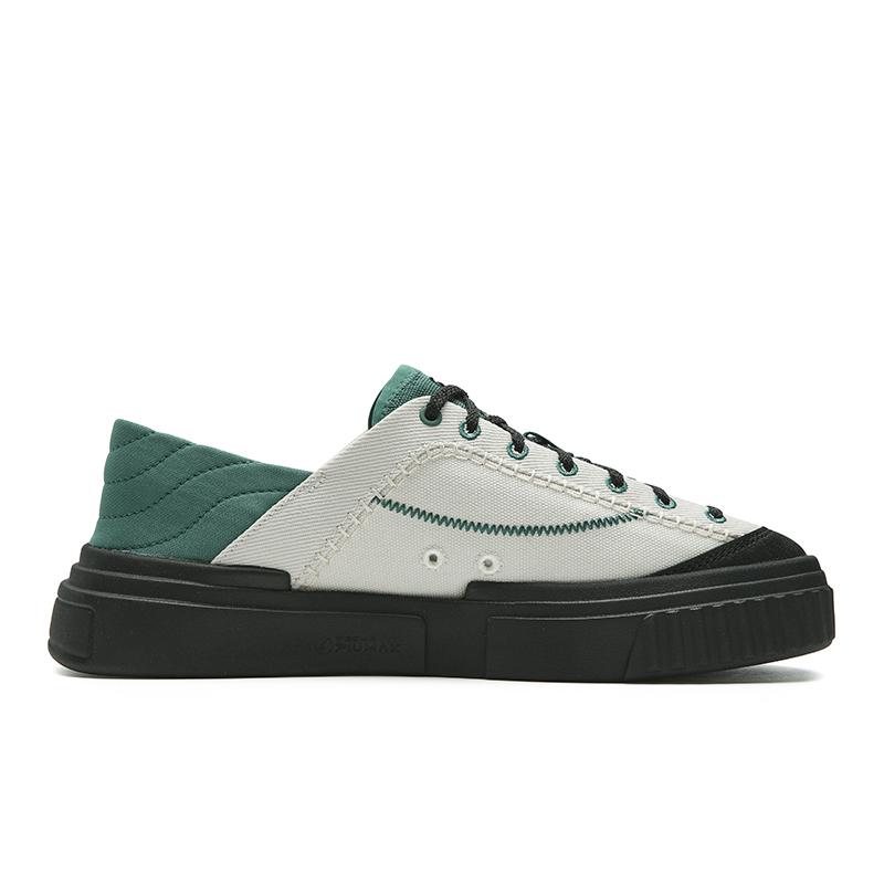 FILA MILANO Breathable Lightweight Low top Canvas Shoes Women's Light Gray Yellow/Persian Green F12W622309FBG