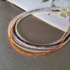 Delicate Japanese-Korean Zircon Beaded Crystal Necklace: Versatile Summer Accessory