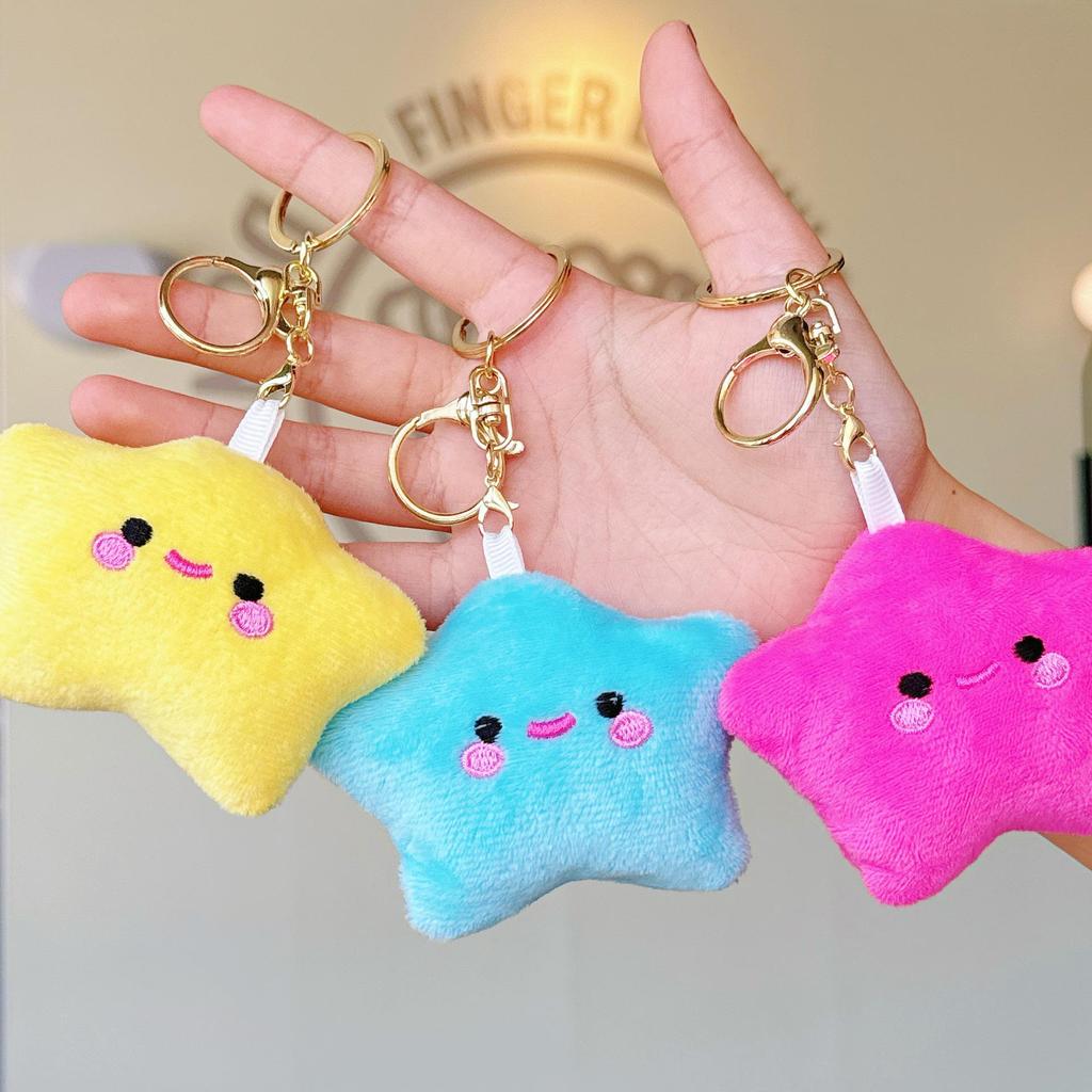 Urocza pluszowa zawieszka w kształcie gwiazdki: Dziewczęcy Plecak Brelok Akcesorium