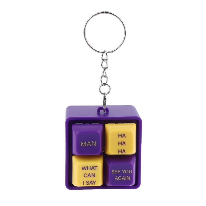 Creative Monkey Keyboard Figure With Voice Decompression Button Keychain Pendant Fun Decompression Toy