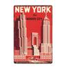 New York Kovové plakáty Vintage plechová cedule Vlajka USA Bar Pub Klub Záchod Nástěnná dekorace Domácí talíř Retro plakety 20x30 cm