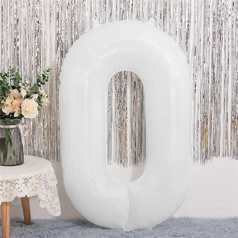 32-Inch Gradient Color Aluminum Foil Number Balloons - US Version