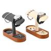 Oirlv Watch Stand, 2 Pieces, 4 Pieces, Wooden Display, Storage, Photography, Luxury, Stylish, Compatible with Eligible Bills SM21202 (Dark Gray)