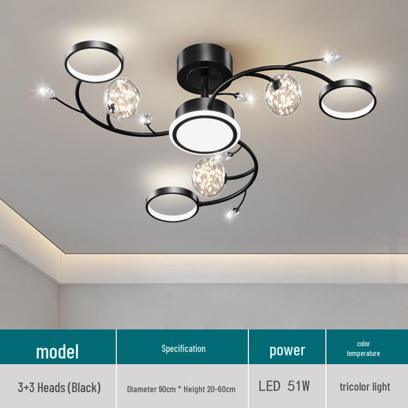 Modern Starry Sky Chandelier: Stylish Ceiling Light for Living Rooms, Bedrooms & Cafes