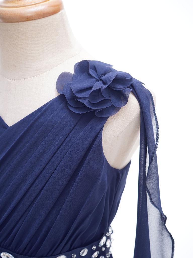 Flower Girls Szyfonowa sukienka na konkurs piękności Junior Druhna Suknia Balowa Dzieci Ślub Urodziny Formalne Sukienki