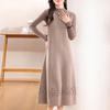 Women's Cashmere Dress Qinghe Cashmere 30% Cashmere 70% Wool Autumn and Winter Cashmere Skirt Soft and Warm