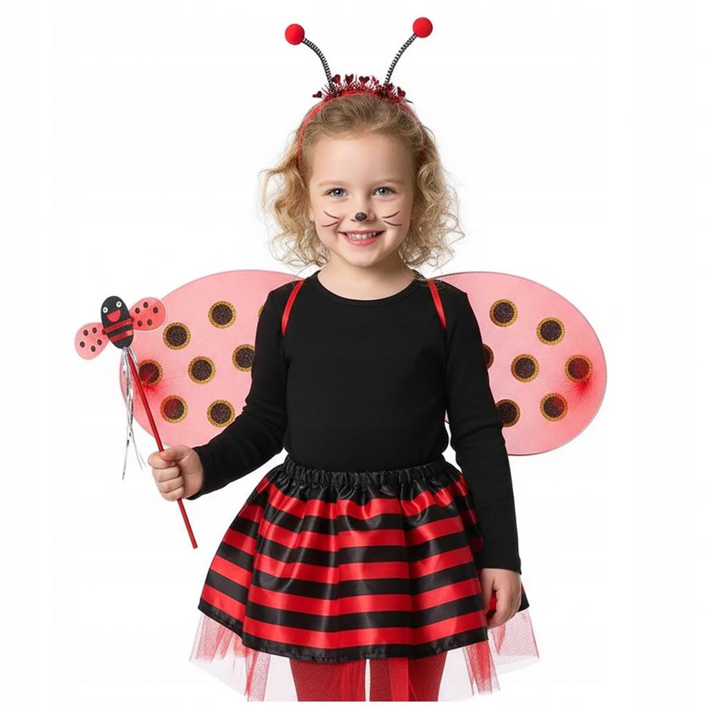 [PACZA] Ladybug Carnival Costume For Children H46