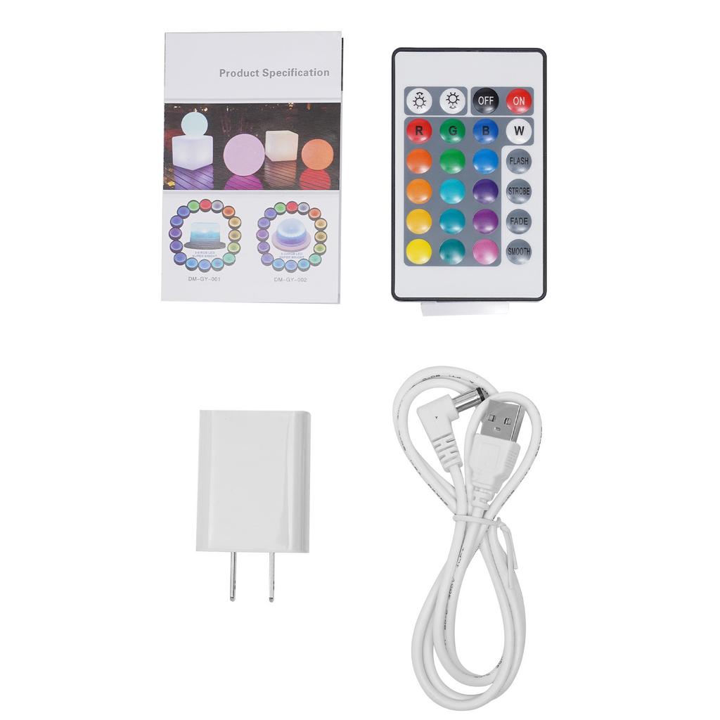 Rechargeable LED Cube Chair, 16 Colors Remote Conctrol Glow Furniture Stool Table with 4 Lighting Modes, for Home Party Deco