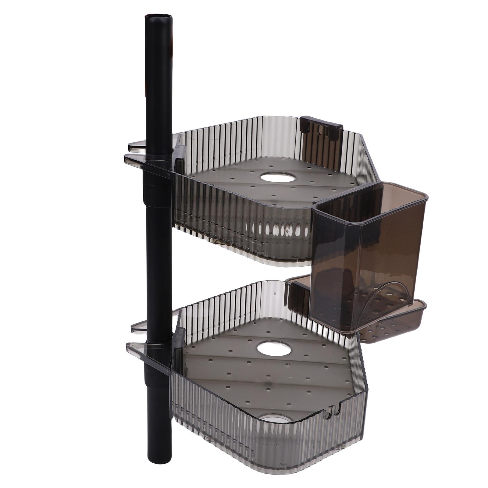 Corner Shower Caddy Space Saving Shower Corner Organizer Shelves Shower Storage Rack Wall Mount for Bathroom Dorm