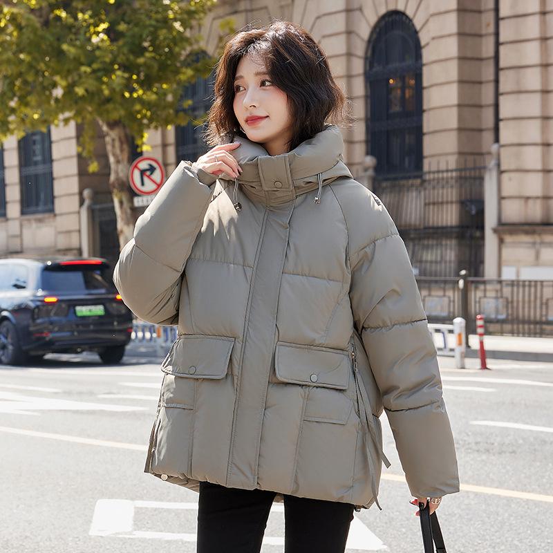 

Новая утолщенная куртка с хлопковой подкладкой, женская зимняя русская куртка-пуховик с капюшоном на осень и зиму. XXL