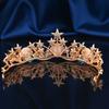 Fish Scale Shell Crown Hair Accessory, Star Shaped Design Banquet Accessory, Sparkling Hairstyle Party Headpiece, Exquisite
