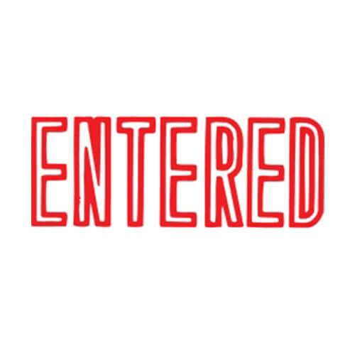 X-Stamper Selbstfärbender Nachrichtenstempel (Eingetragen Rot)