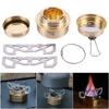 Outdoor Alcohol Stove with Cross Rack Mini Alcohol Burner Adjustable Firepower Camping Alcohol Stove for Outdoor Picnic