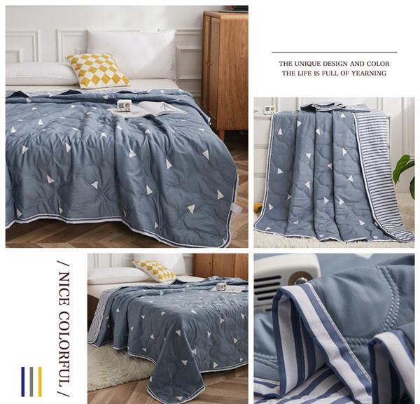 Daisy Print Pustende Cool Quilt Tynt Teppe Mekanisk Vask Klimaanlegg Dyner Myk Komfortabel Tynn Dyne Daisy Print