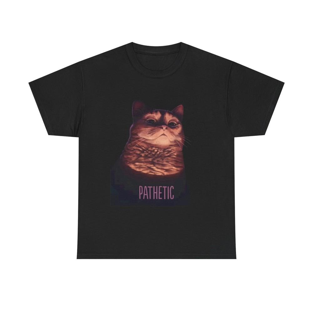 

Pathetic Cat Overlord Funny Graphic T Shirt NEW Unisex Heavy Cotton Tee XL
