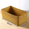 ZISIZ Handmade Seagrass Desktop Storage Basket