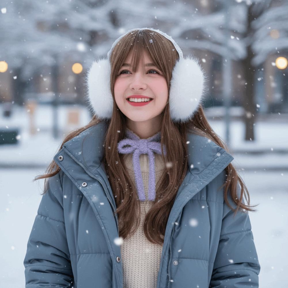 Thicken Lace Plush Earmuffs JK Headwear Ear Cover Cute Winter Earmuffs  Student