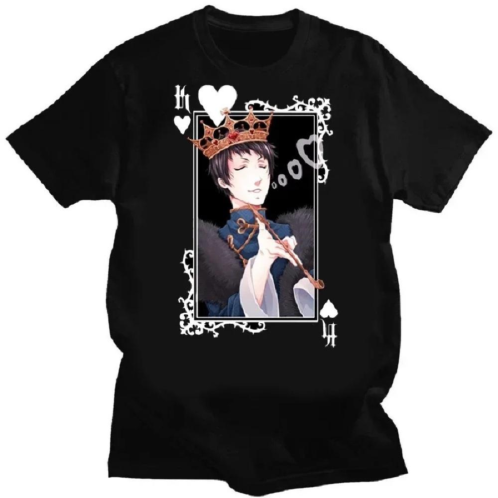 Black Butler Sebastian Cartoon Manga Grafik T-Shirts Baumwolle Otaku Streetwear T-Shirt Japanischer Anime Kuroshitsuji Toboso Yana T-Shirt4