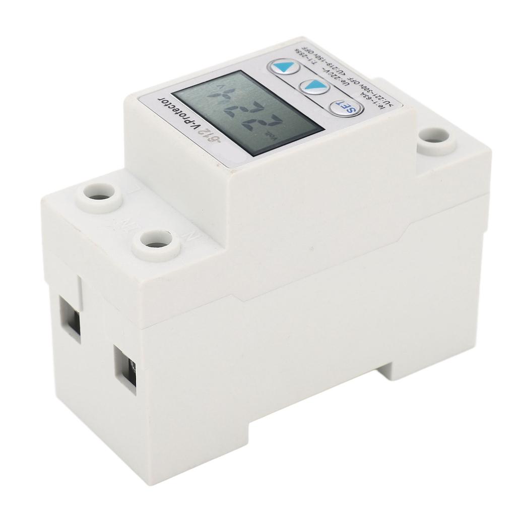 2P Voltage Protective Device LCD Self Recovery Over Under Voltage Protector Automatic Reset Switch A