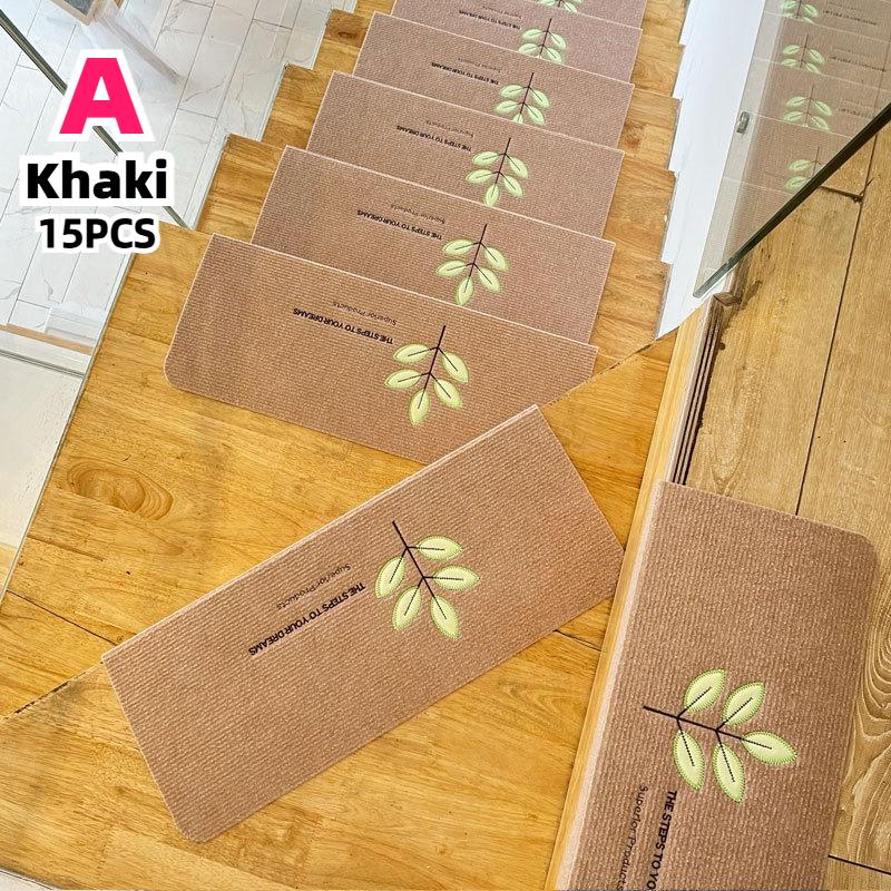 15pcs Carpet Stair Treads Indoor Stair Runners for Wooden Steps Self Adhesive Stair Tread Staircase Easy Install Quick To Clean