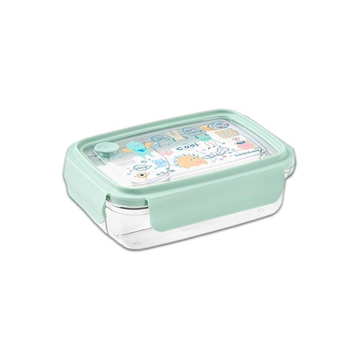 LocknLock To Go 3 Compartment Clear Lunch Box 1L Large Korean Bento Meal Prep Food Container 2 Colors