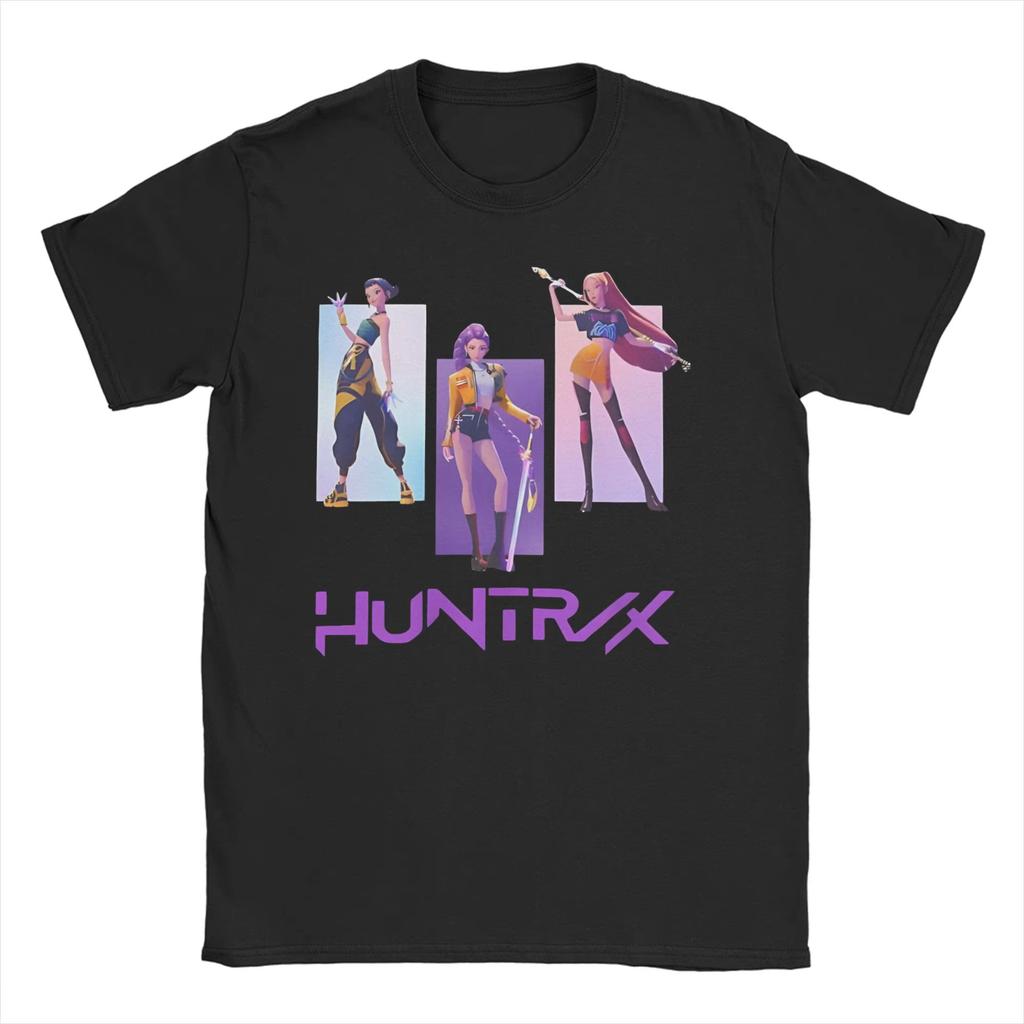 Summer Men Women Huntrix T Shirts Kpop Demon Hunters  Cotton Clothes Creative Short Sleeve Round Neck Shirt Graphic T-Shirts Top
