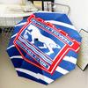 FC Ipswich Crest Umbrella 8-Frame for Travel, Camping, Casual Lightweight Portable Umbrella, Essential for Every Family Holidays Gift