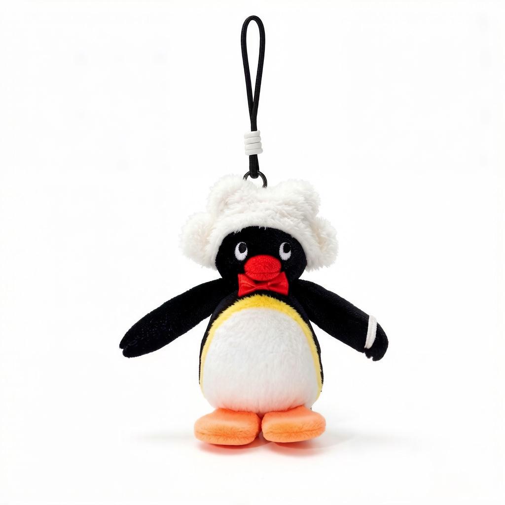 Portachiavi Peluche Pinguino Originale Bambola Ornamento per Zaini