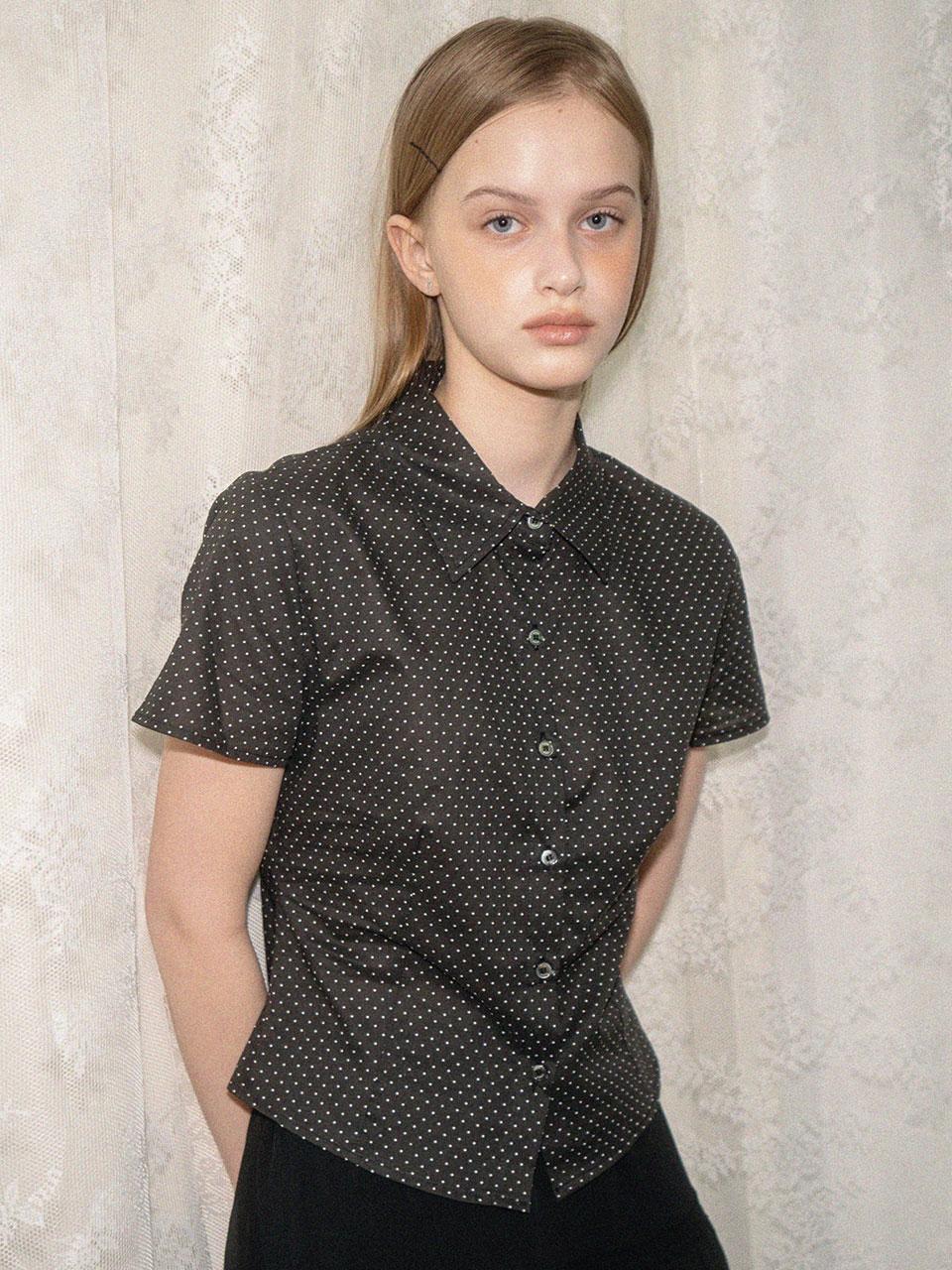 Рубашка с коротким рукавом Moroa Dot - Черная
