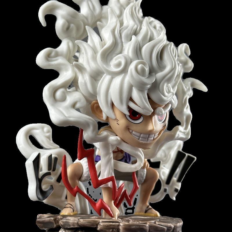One Piece Figurine of Sitting Nika Luffy God of the Sun Luffy Car Dashboard or Tabletop Ornament Anime Themed
