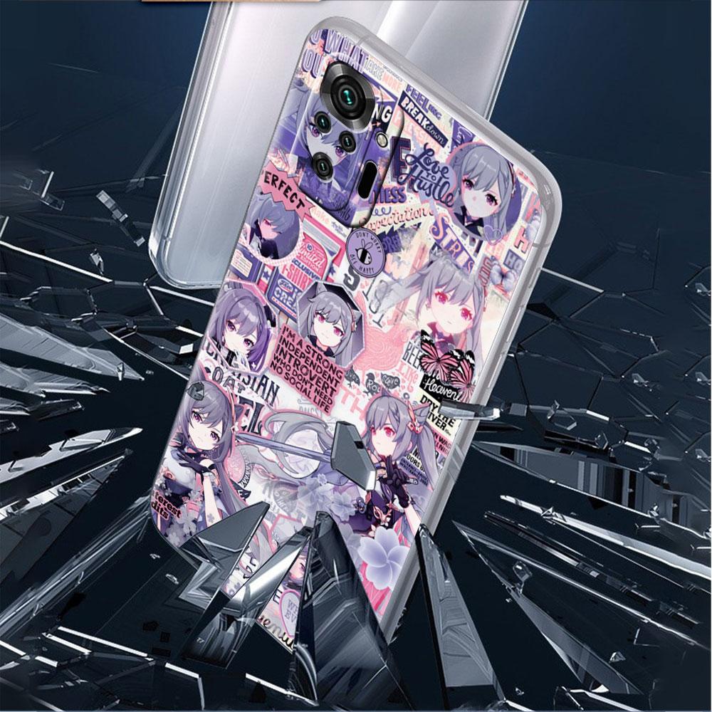 ShockProof Phone Case for Redmi Note 11 11E 10 9 8 Pro 11S 9S 10S K40 9A 9C 8T 7 10C 9t 9s Soft Cover Genshin Impact Beelzebul