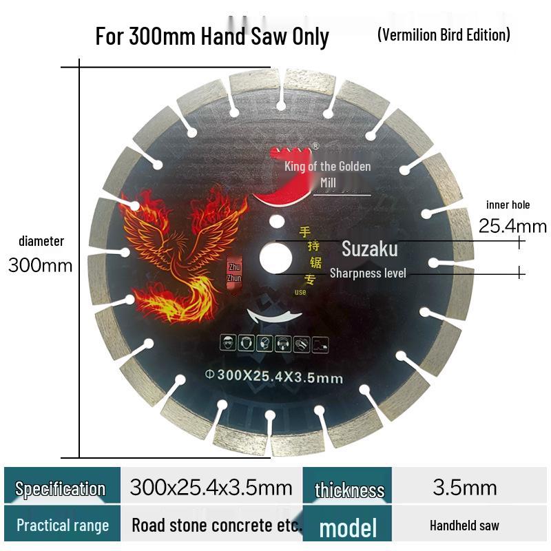 Diamond Saw Blade for Concrete, Stone, Marble & Cement - 300/400/500 mm