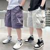 Children's Clothing Boys' Summer Shorts Pants 2026 New Summer Clothing Thin Mid Length Pants Summer Clothing Medium Size Child Labor Pants Trend