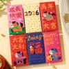 6Pcs 2026 Horse Year Chinese Style Red Packet Luck Money Bag Cute Zodiac Horse Pattern Red Envelopes  Year Supplies