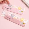 1 pezzo di cancelleria Kawaii Cartoon Cat Paw Memo Pad Segnalibro Bandiere Scheda indice Note adesive Etichetta adesivi di carta