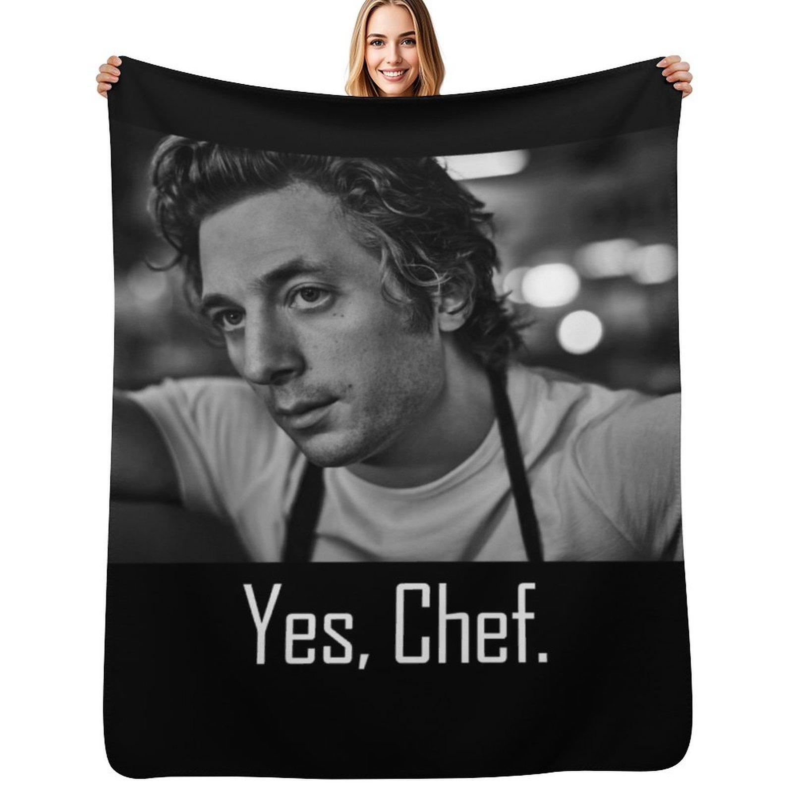 Yes Chef - The Bear (Carmy) Throw Blanket Modern Design Soft Blanket for Home Decor Size: 75*100cm, Weight: 230 GSM