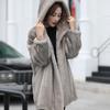 Imitation Mink Coat Women's Medium and Long Winter Thickened Medium Mother Suit Imitation Mink Fur Jacket Imitation Mink Velvet