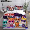 Anime Super Kitties Bedding Sets Comforter Quilt Bed Cover Duvetcover Pillow Case 2-3 Pieces Sets Kids Adult Size  Home Textiles