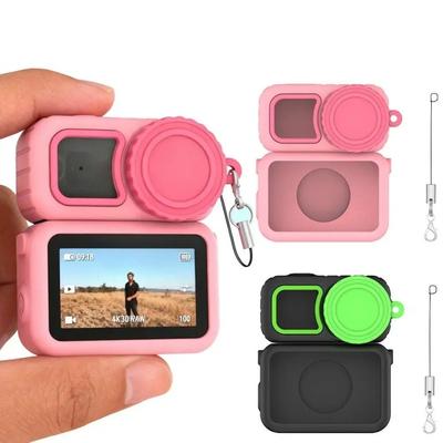 Shock Absorption Silicone Protective Case Lens Cap Anti-Drop Action Camera Case Full Protection for DJI Osmo Nano