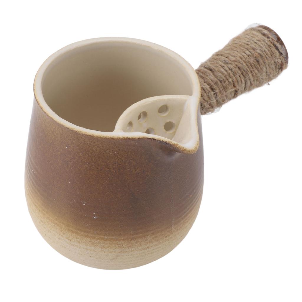 Rustikální keramický čajník, Elegantní čínský čajník na vaření vody, Přípravu čaje, 17 cm, 455 g, Bohatý na minerály, Původní chuť,