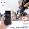 AT19-1Set Hot Air Rework Station, LCD Digital Display Soldering Hot Air Guns, Portable Mini Rework Dryer-Type Solder EU Plug