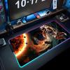 space astronaut Mouse Pad RGB Gaming Mousepad Big LED Pad PC Desk Mat Luminous Mouse Pad Large Keyboard Mats Table Rug With