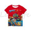 Kids SuperTings T Shirt Harajuku Boys Girls Cartoon Print T-shirts Summer Short Sleeve Children's Clothing Comfortable Tee Tops