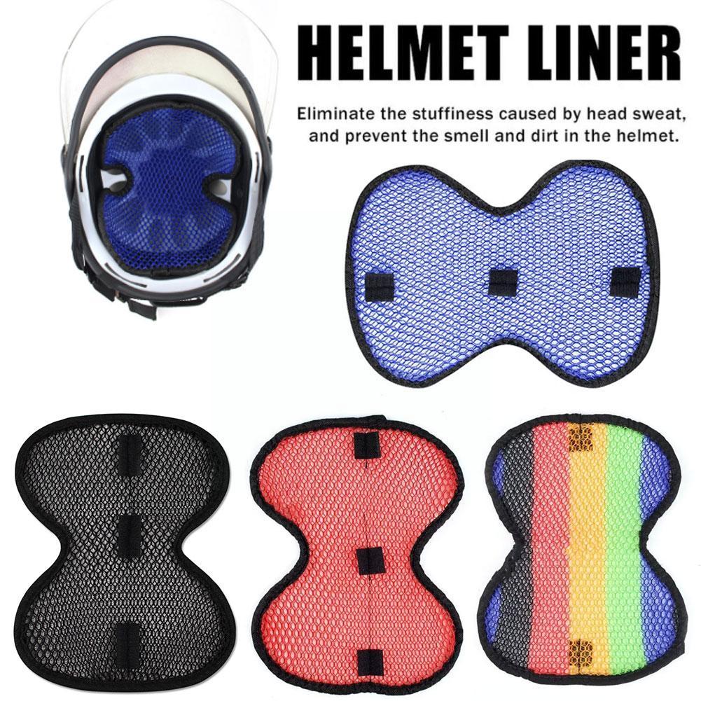 Soft Non-slip Motorcycle Helmet Insert Liner Honeycomb Motorbikes Breathable Mesh Sweat Wicking Lining Helmet Insulation Pad