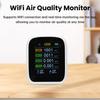 Professional 8 In 1 WIFI Air Quality Monitor CO2 HCHO TVOC PM1.0 PM2.5 PM10 Tester Temperature Humidity Meter Carbon Dioxide Multifunctional Detector