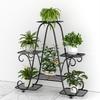 Fully Assembled Multi-Layer Indoor/Outdoor Wrought Iron Flower Stand