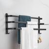 Nail-free Hole Space Aluminum Towel Rack Towel Bar Single Bar Toilet Nail-free Hanger Rack Bathroom Pendant Rack