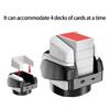 Quiet Operations Card Shufflers Dealer Portable Automatic Rotating Poker Dealer for Bridge & Poker