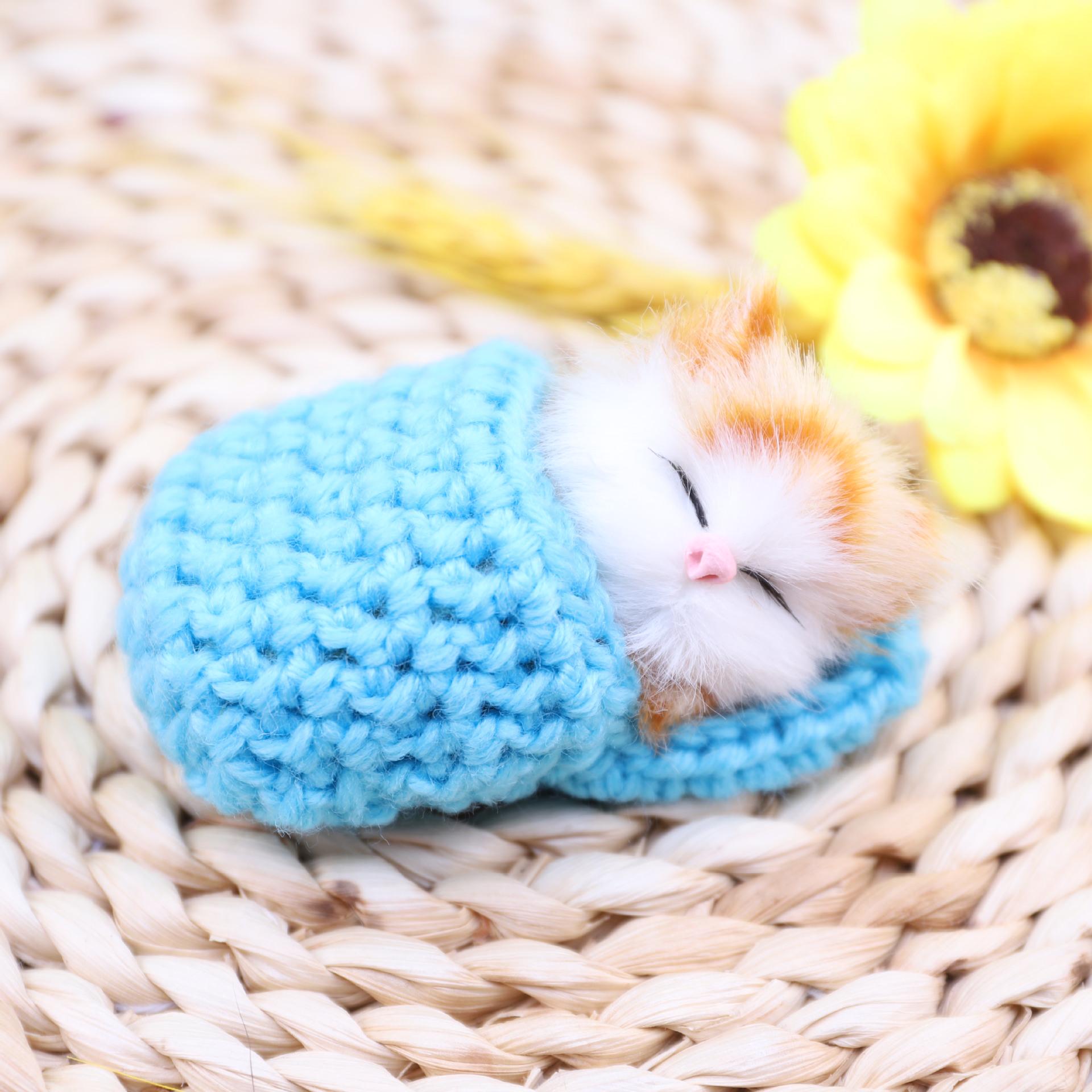 

Плюшевые тапочки-котята из хлопковой пряжи ручной работы - Декоративные аксессуары No Sound